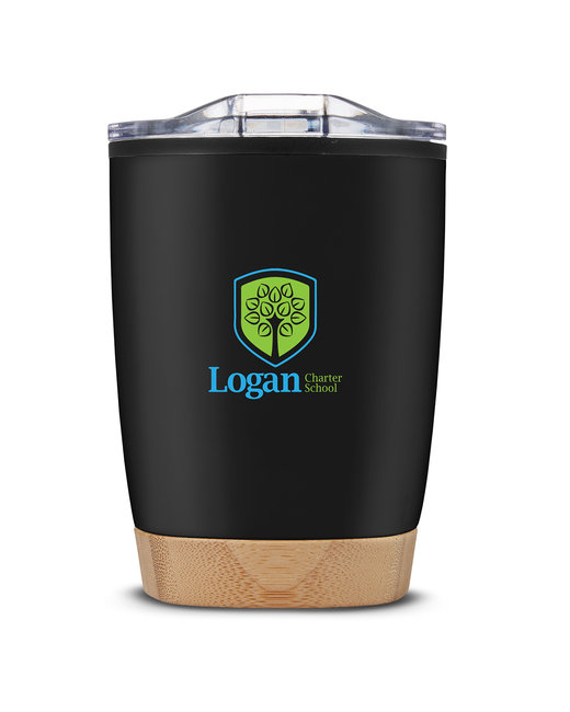 Custom 12oz Symmetry Tumbler with Bamboo Base – Hot & Cold Ready