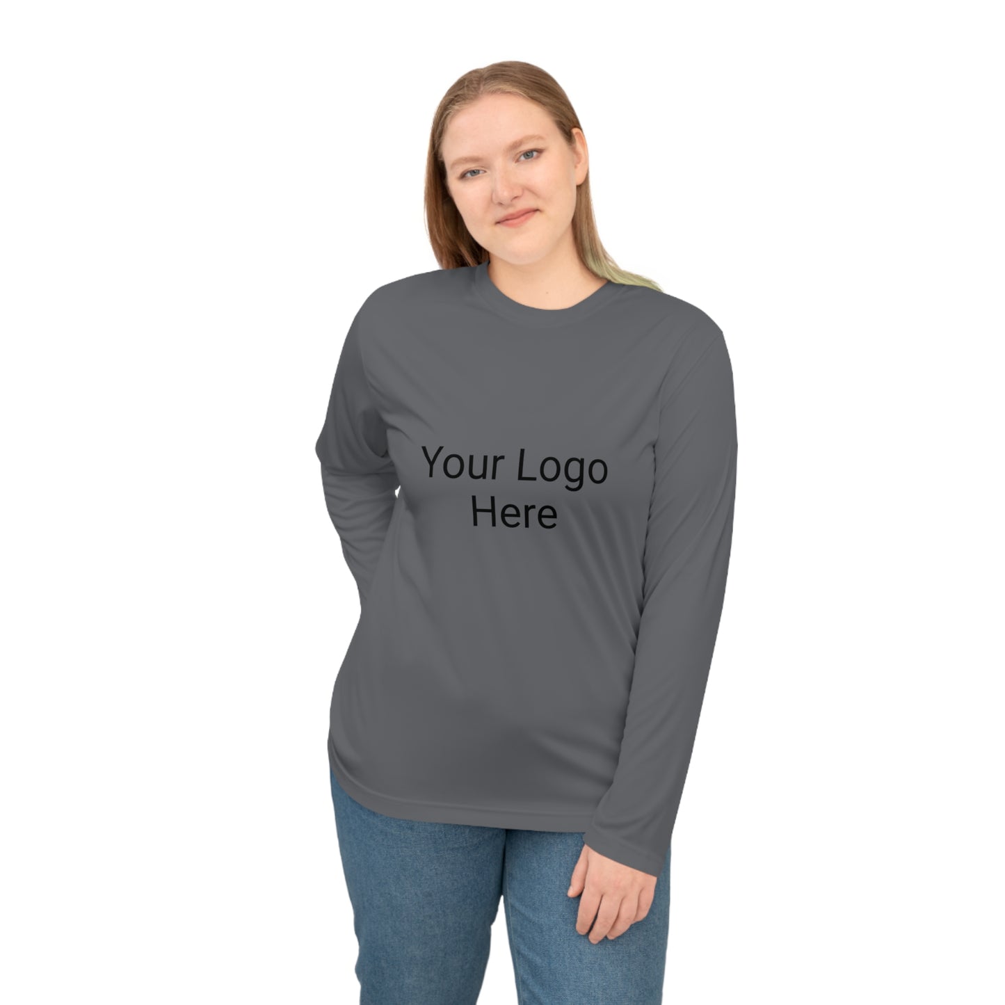 Custom One Sided Unisex Performance Long Sleeve Shirt