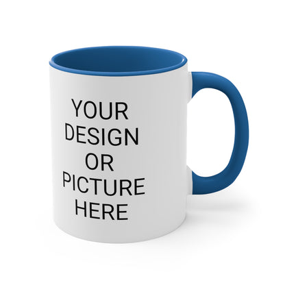Custom Accent Coffee Mug, 11oz - Design Your Perfect Morning Companion