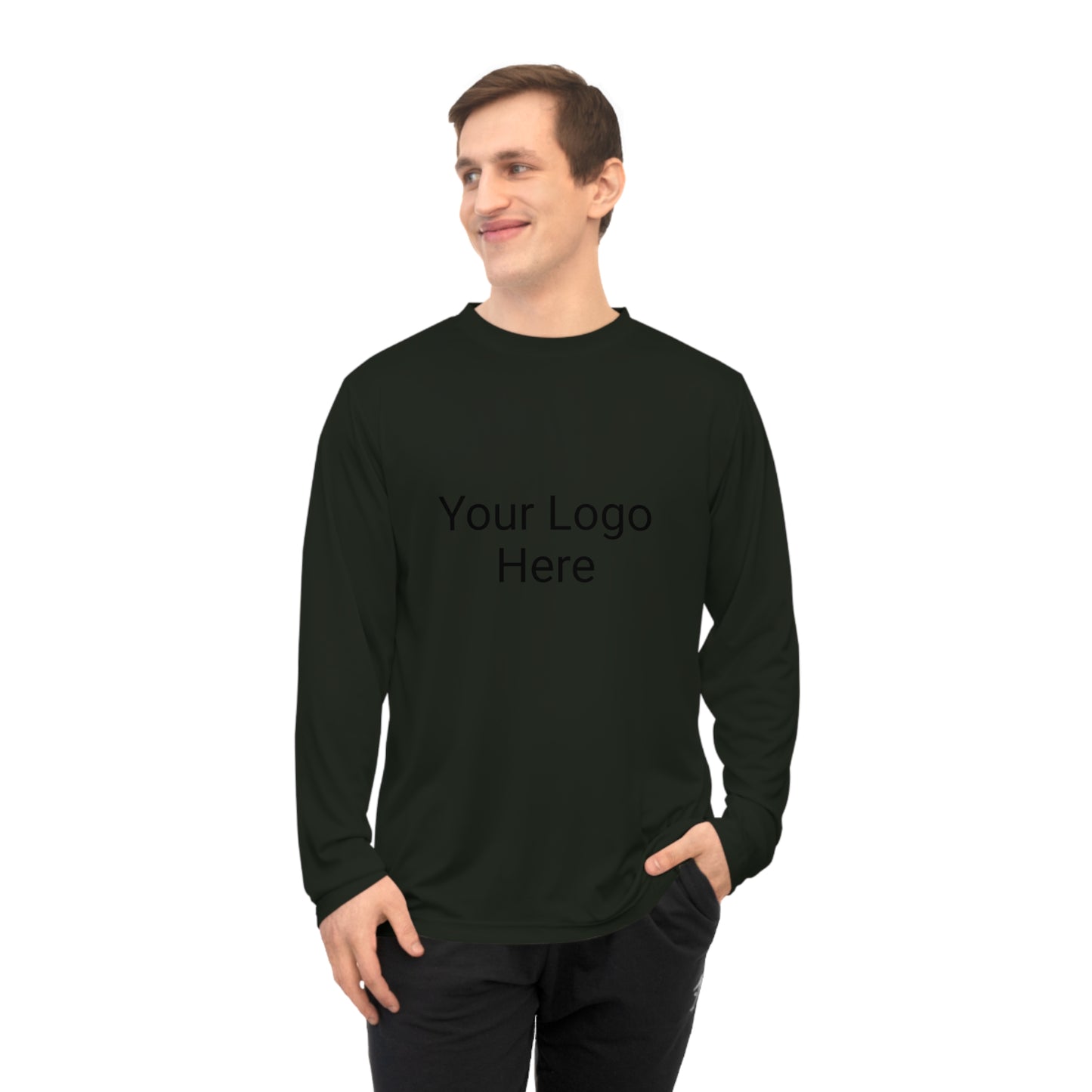 Custom One Sided Unisex Performance Long Sleeve Shirt