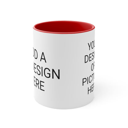 Custom Accent Coffee Mug, 11oz - Design Your Perfect Morning Companion