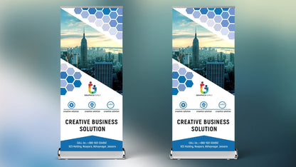 Promote your event with custom retractable banners, designed online and shipped quickly for immediate use."