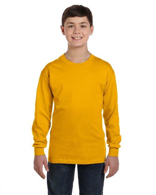 Gildan Youth Heavy Cotton™ Long-Sleeve T-Shirt – Durable, Comfortable, & Perfect for Any Occasion