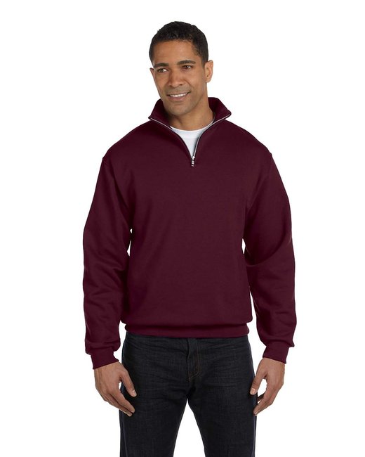 Custom Quarter-Zip Cadet Collar Sweatshirt – Smooth & Sustainable