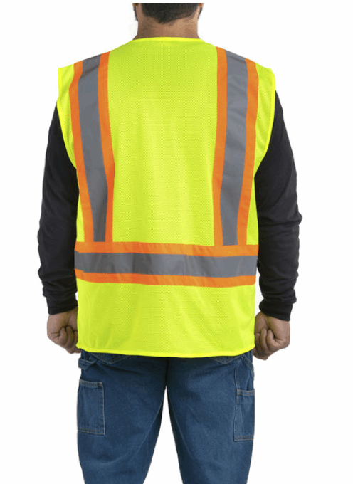 Berne Hi-Vis Class 2 Safety Vest - Enhanced Mobility & Visibility