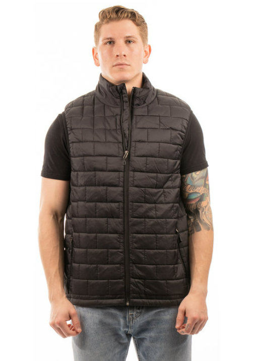 Stylish Burnside Box Quilted Puffer Vest for Adults - Perfect for Cold Weather Layering