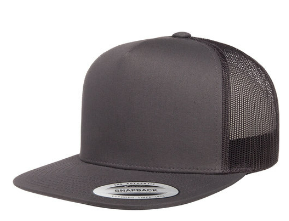 Yupoong Adult 5-Panel Classic Trucker Cap - High-Profile & Structured