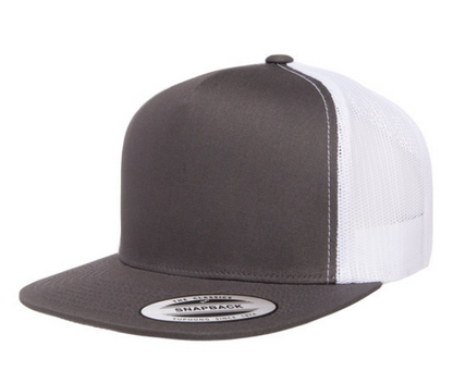 Yupoong Adult 5-Panel Classic Trucker Cap - High-Profile & Structured