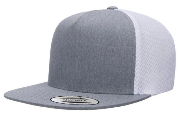 Yupoong Adult 5-Panel Classic Trucker Cap - High-Profile & Structured