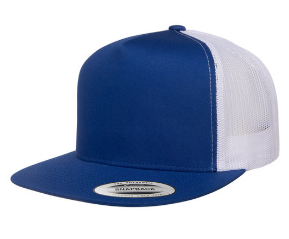 Yupoong Adult 5-Panel Classic Trucker Cap - High-Profile & Structured