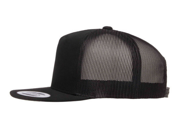 Yupoong Adult 5-Panel Classic Trucker Cap - High-Profile & Structured