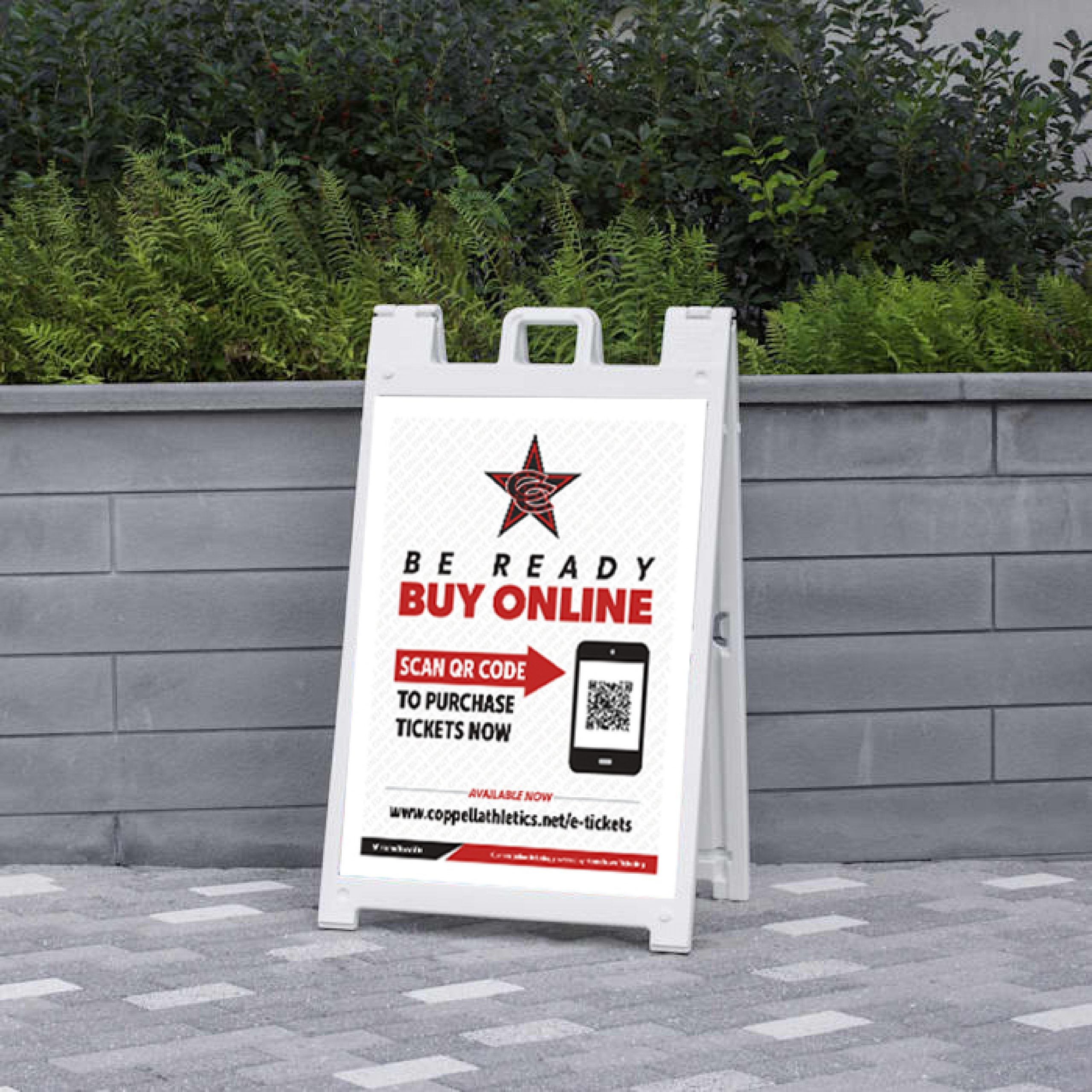 A-frame sign used for effective marketing campaigns