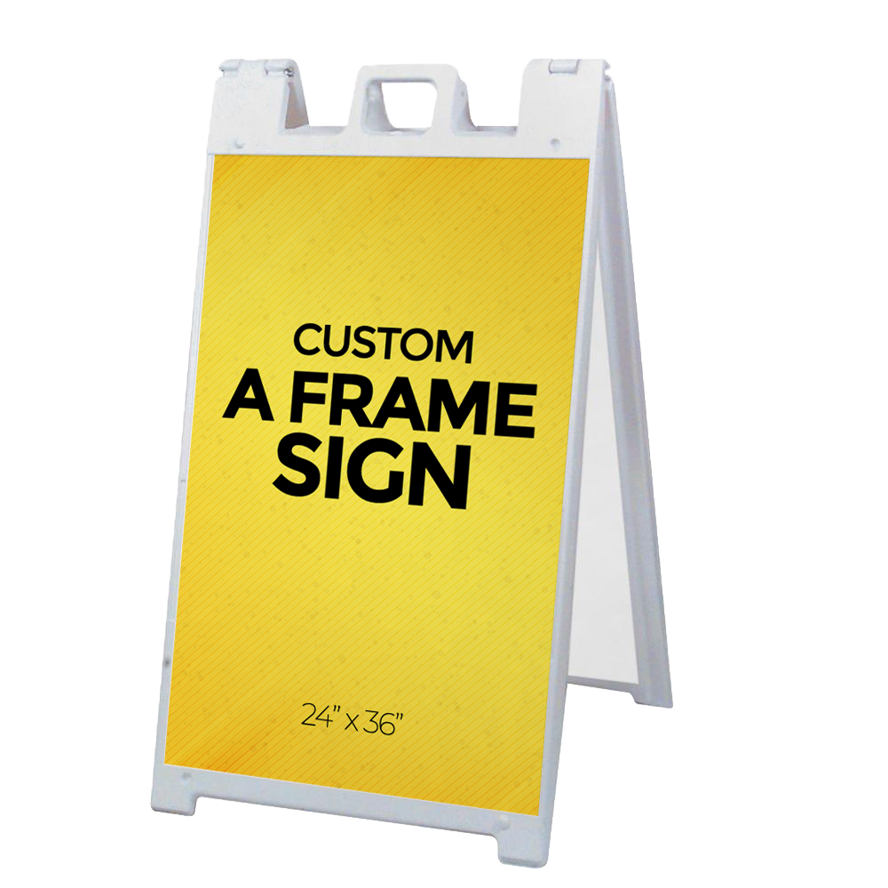 Custom Real Estate A-Frame Signage – High-Quality Custom Logo Printed Signs for Property Listings