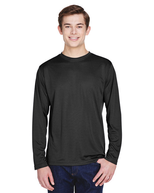 Custom Men’s Performance Long-Sleeve T-Shirt – Moisture-Wicking & UV Protection