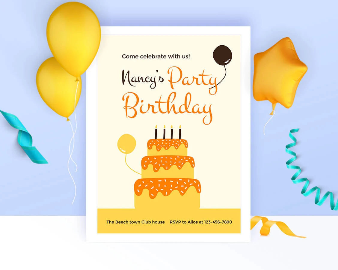 Birthday Celebration Posters – Custom Designs for Parties