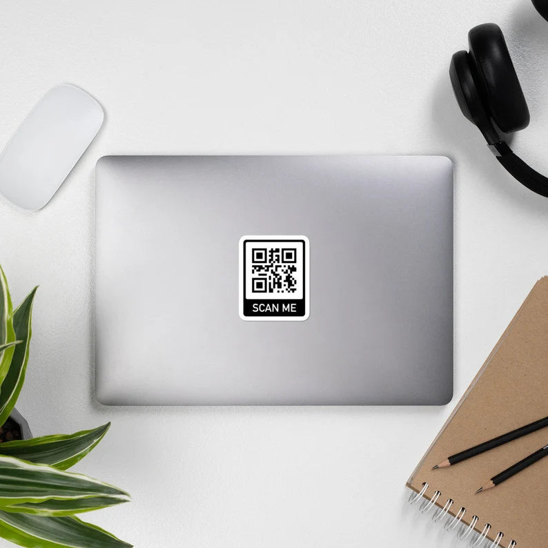 Custom QR Code Stickers – Scan-Ready, Customizable Designs