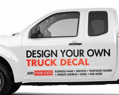 Custom Truck Decals with Online Designer – Personalized Logos & Fast Shipping