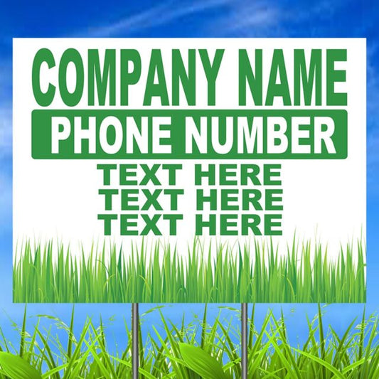 Business Service Yard Signs – Customizable Advertising Signs