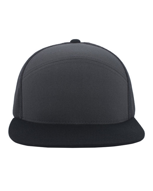 Custom Arch Trucker Snapback Cap – Full Profile with Embroidery Ready