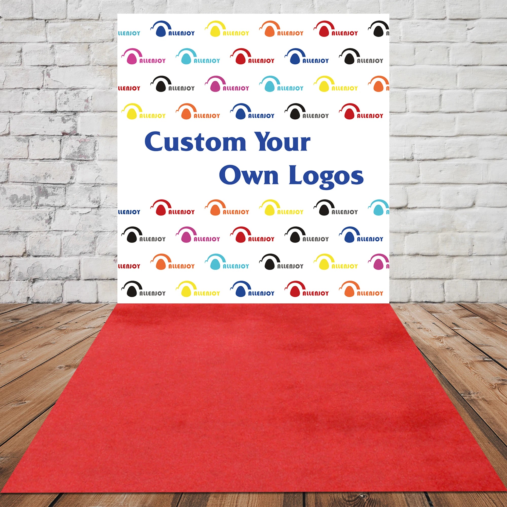 Custom logo printed backdrops for corporate events.