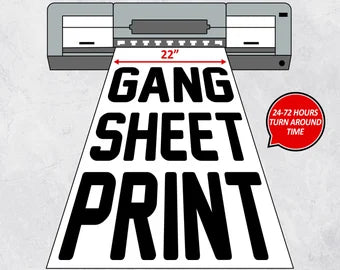 create your own 22 inch wide direct to film gang sheet online