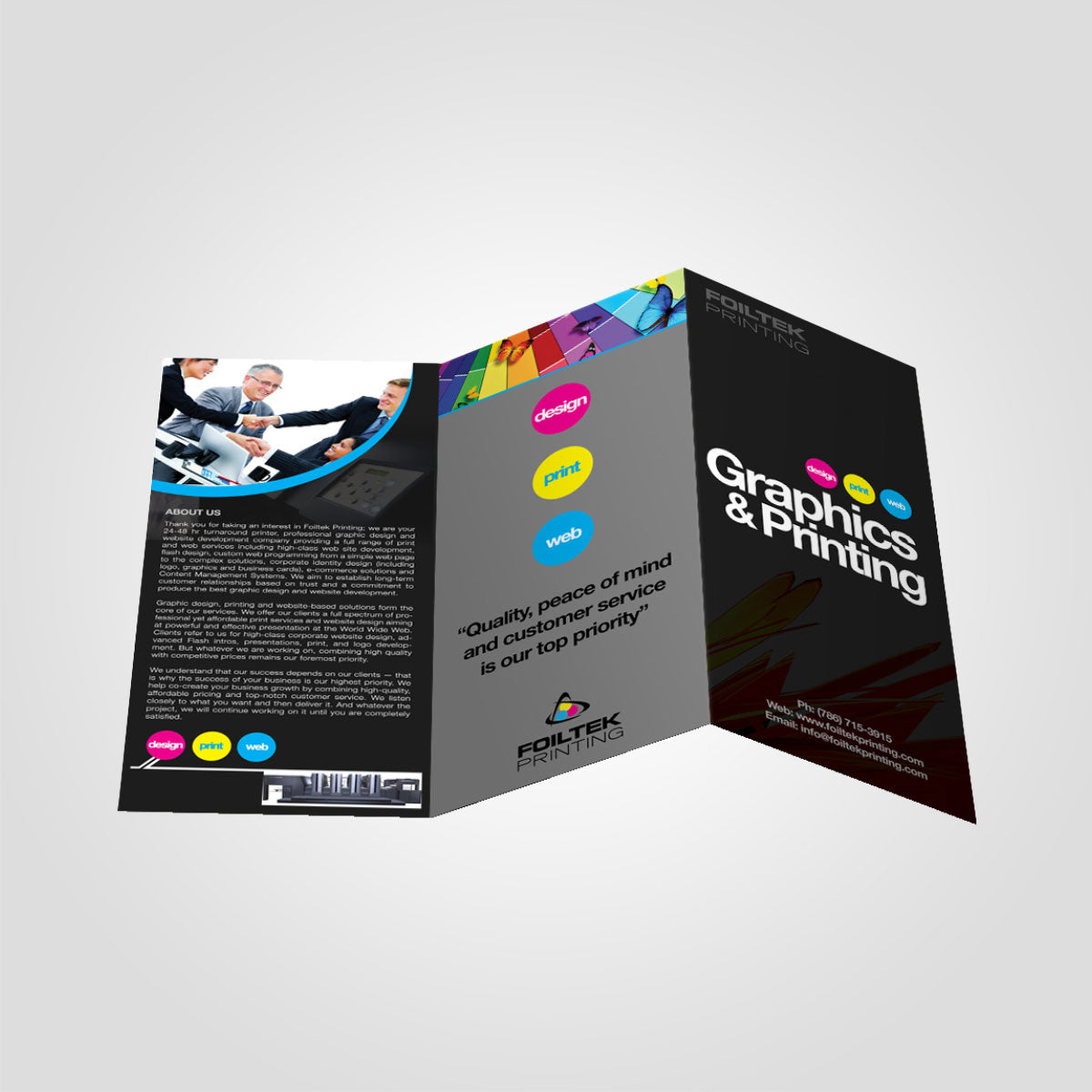 Customizable Tri-Fold Brochures – Ideal for Events and Promotions