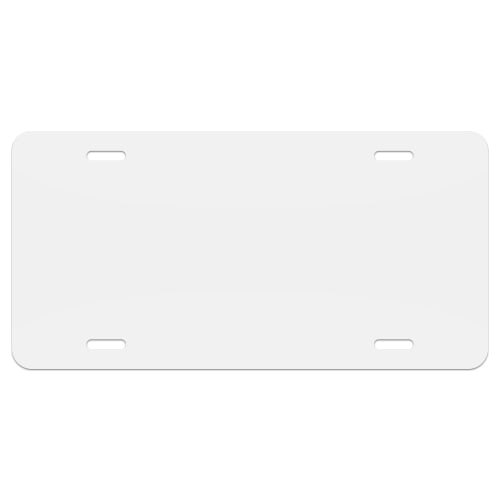 Custom White Aluminum License Plates | Durable, Weatherproof, and Personalized