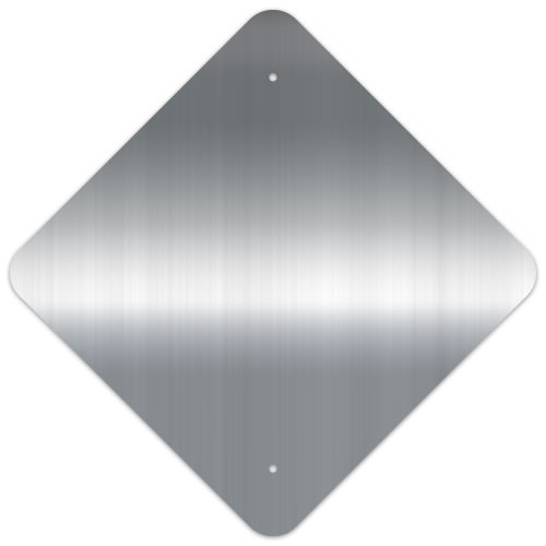 Custom .080 Aluminum Signs – Diamond Shape | Durable, Traffic-Grade, and Custom-Ready