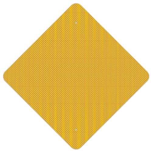 Custom .080 Yellow Reflective Aluminum Signs – Diamond Shape, HIP Grade