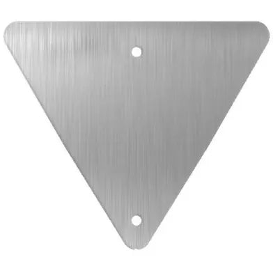 Custom .080 Aluminum Signs – Triangle Shape | Durable, Traffic-Grade, and Custom-Printed