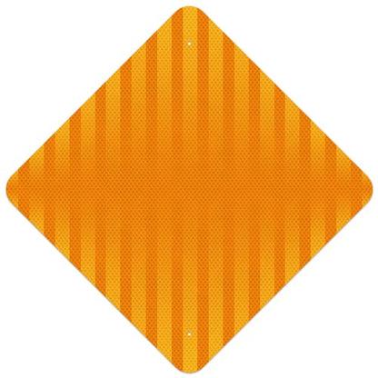 Custom .080 Orange Reflective Aluminum Signs – Diamond Shape, HIP Grade