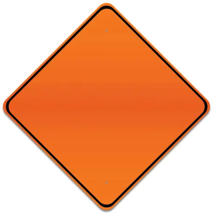 Custom .080 Reflective Aluminum Signs – AEGP Orange, Borders, Diamond Shape | Durable & High Visibility