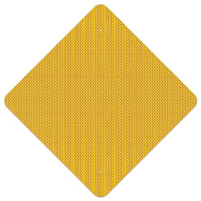 Custom .080 Yellow Reflective Aluminum Signs – Diamond Shape, HIP Grade