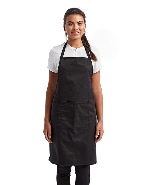 Custom Recycled Bib Apron with Pocket – Adjustable & Durable