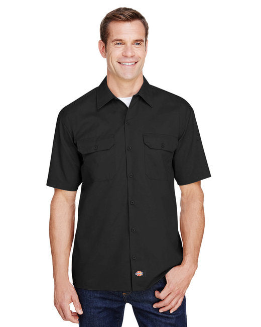 Custom Short-Sleeve Work Shirt – FLEX Fabric & Stain-Resistant