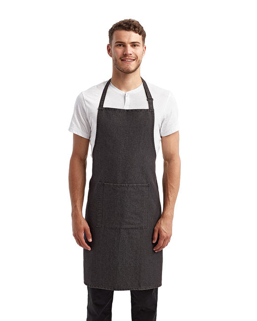 Custom Recycled Bib Apron with Pocket – Adjustable & Durable