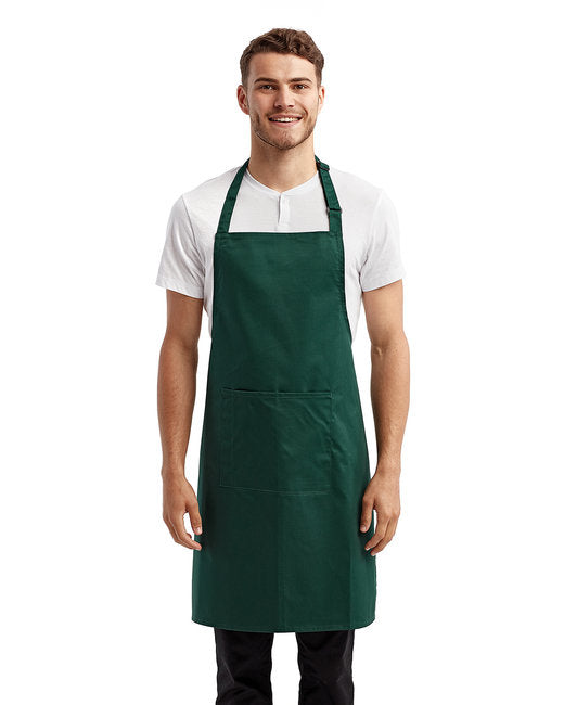 Custom Recycled Bib Apron with Pocket – Adjustable & Durable