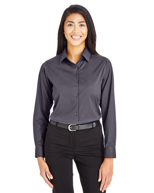 Custom Ladies' Tonal Mini Check Shirt – Luxurious & Performance-Driven