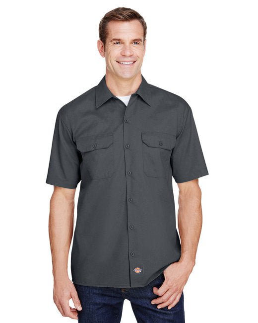 Custom Short-Sleeve Work Shirt – FLEX Fabric & Stain-Resistant