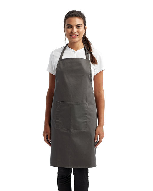 Custom Recycled Bib Apron with Pocket – Adjustable & Durable