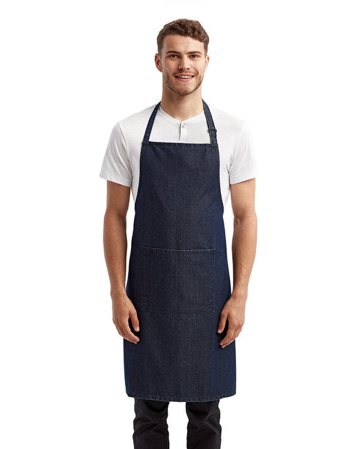 Custom Recycled Bib Apron with Pocket – Adjustable & Durable