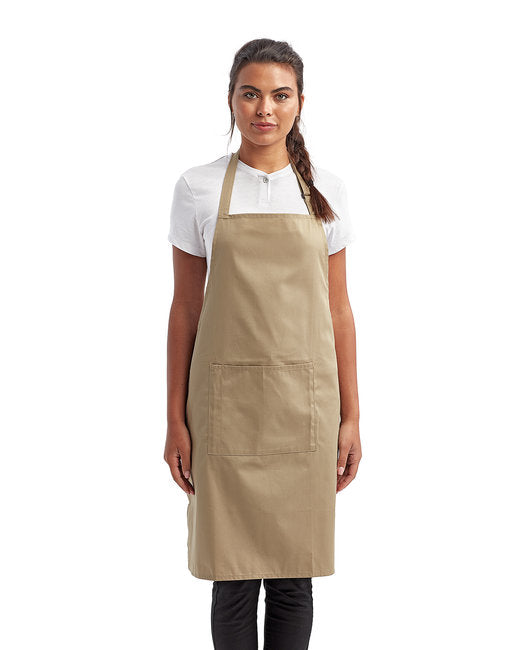 Custom Recycled Bib Apron with Pocket – Adjustable & Durable