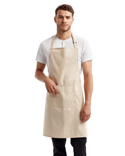 Custom Recycled Bib Apron with Pocket – Adjustable & Durable