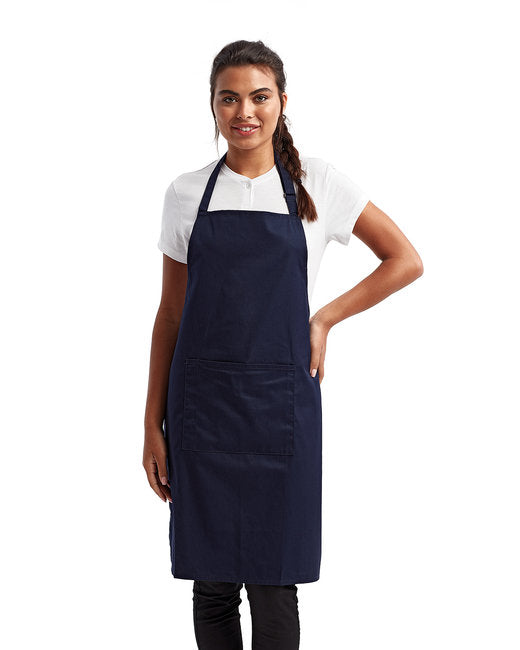 Custom Recycled Bib Apron with Pocket – Adjustable & Durable