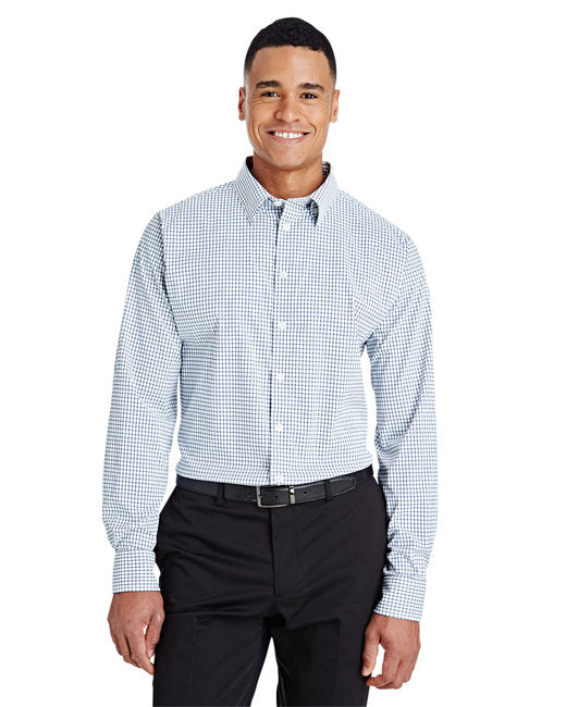 Custom Micro Windowpane Woven Shirt – Comfortable & Performance-Driven