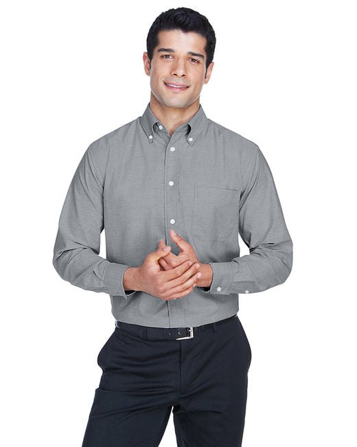 Custom Long-Sleeve Oxford Shirt – Stain-Release & Wrinkle-Free