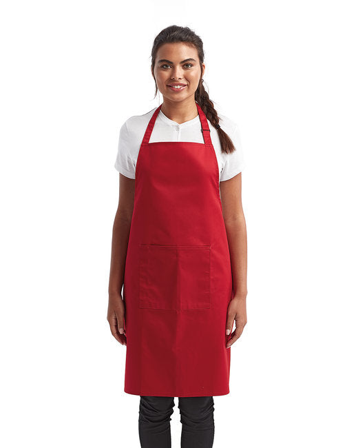 Custom Recycled Bib Apron with Pocket – Adjustable & Durable