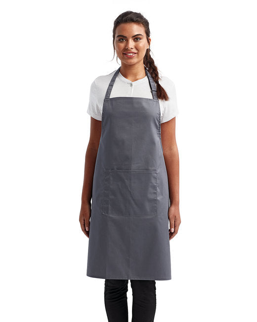 Custom Recycled Bib Apron with Pocket – Adjustable & Durable