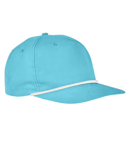 Custom Golf Cap – 5-Panel with Contrasting Snapback Closure