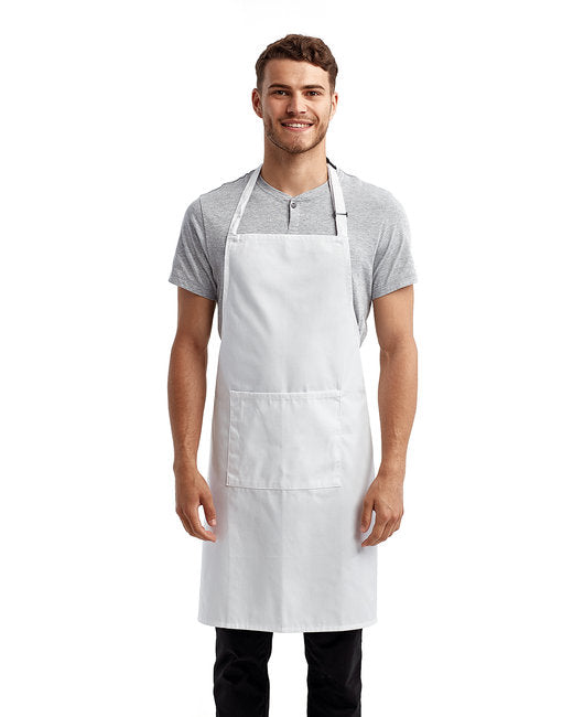 Custom Recycled Bib Apron with Pocket – Adjustable & Durable